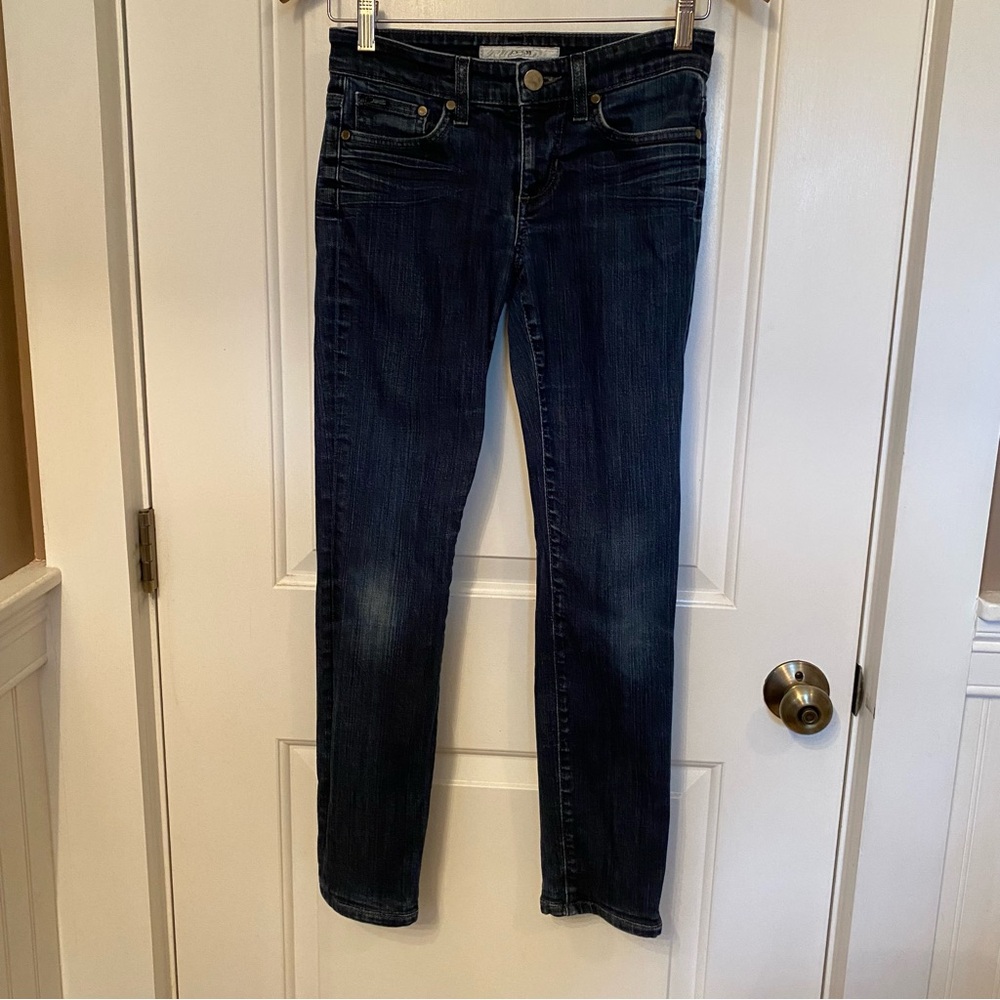 JOE’S JEANS BLUE DENIM VINCENT WASH LOW RISE SKINNY STRETCH CHELSEA SIZE 25